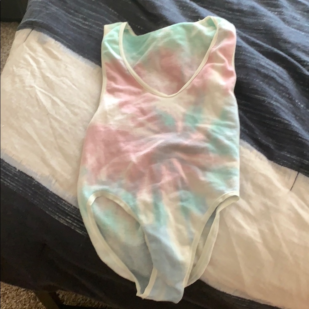 Urban outfitters rainbow body suit size M
